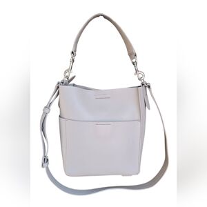 EUC AllSaints Suzi Mini Leather Tote in gray WB131N